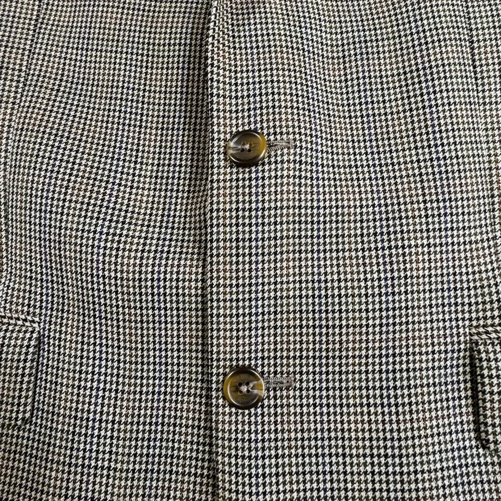 Lauren Ralph‎ Lauren Brown Blazer Sport Coat Mens 42XL Wool Houndstooth VTG 1998